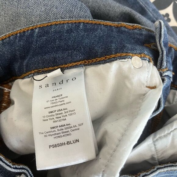 Sandro Markus Raw Hem Slim Jeans - Picture 7 of 13